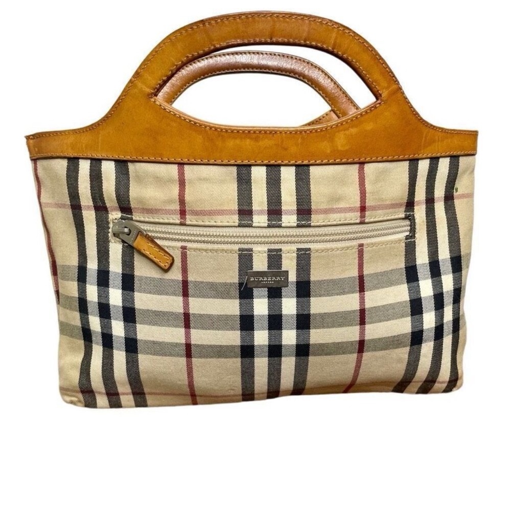 Burberry Tan/Cream Checkered Women's Clutch Bag